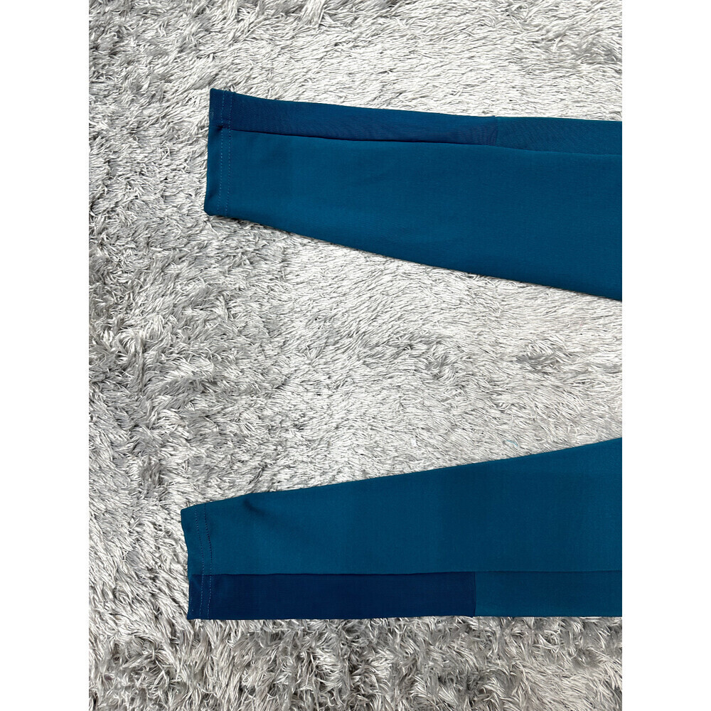 Kay Unger Women's 4 Pockets Yoga Mesh Leggings Pants In Teal Size S NWT - Picture 6 of 10